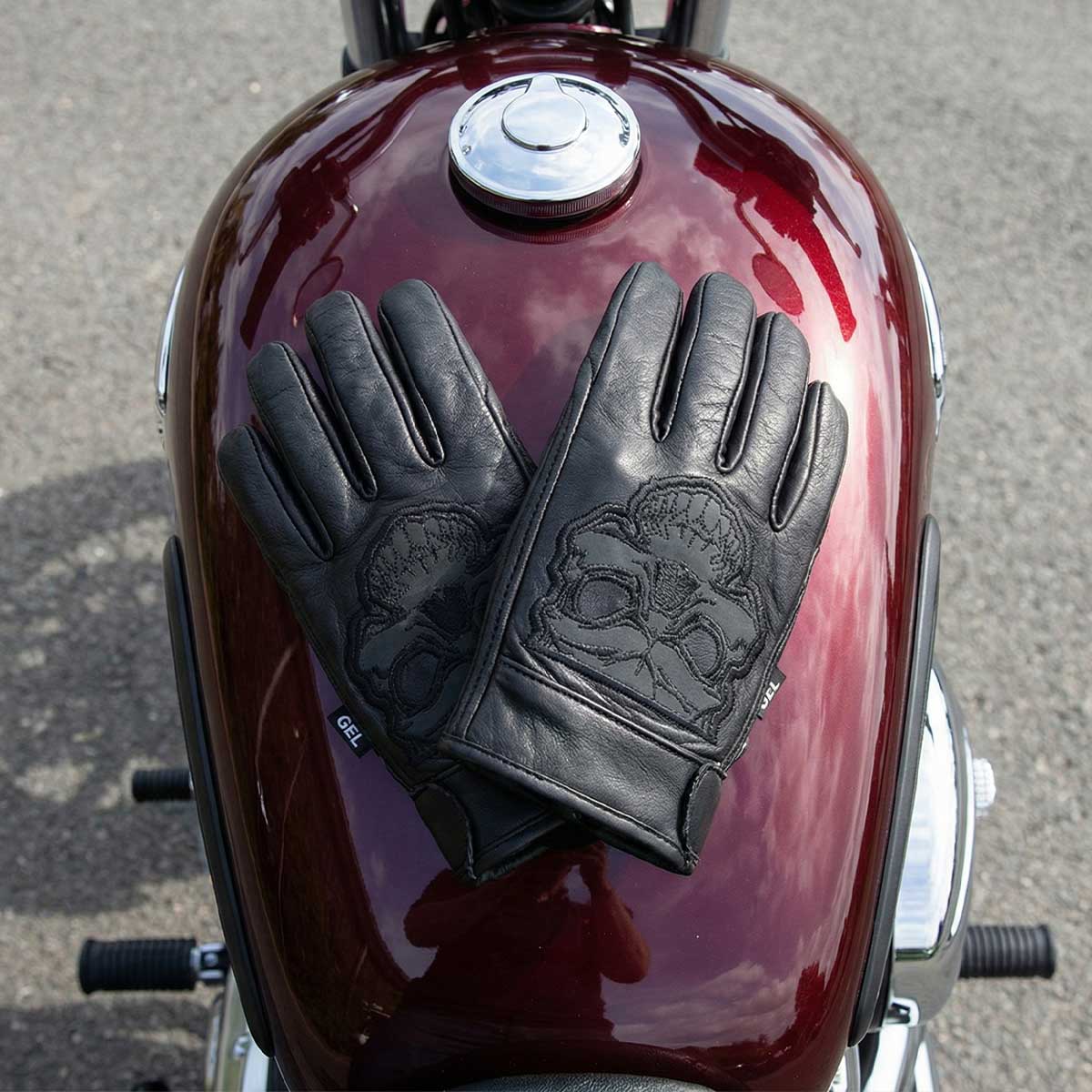 BOL/Open Road Men's Reflective Skull Gloves