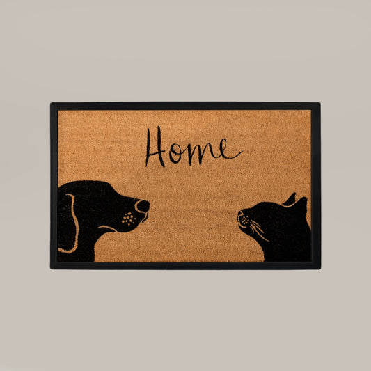 two pets+home rectangular doormat set
