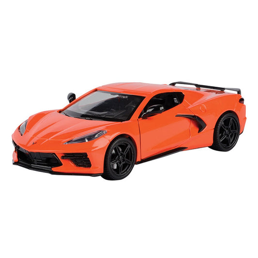 2020 Chevrolet Corvette Stingray C8 Orange Die Cast par Motormax