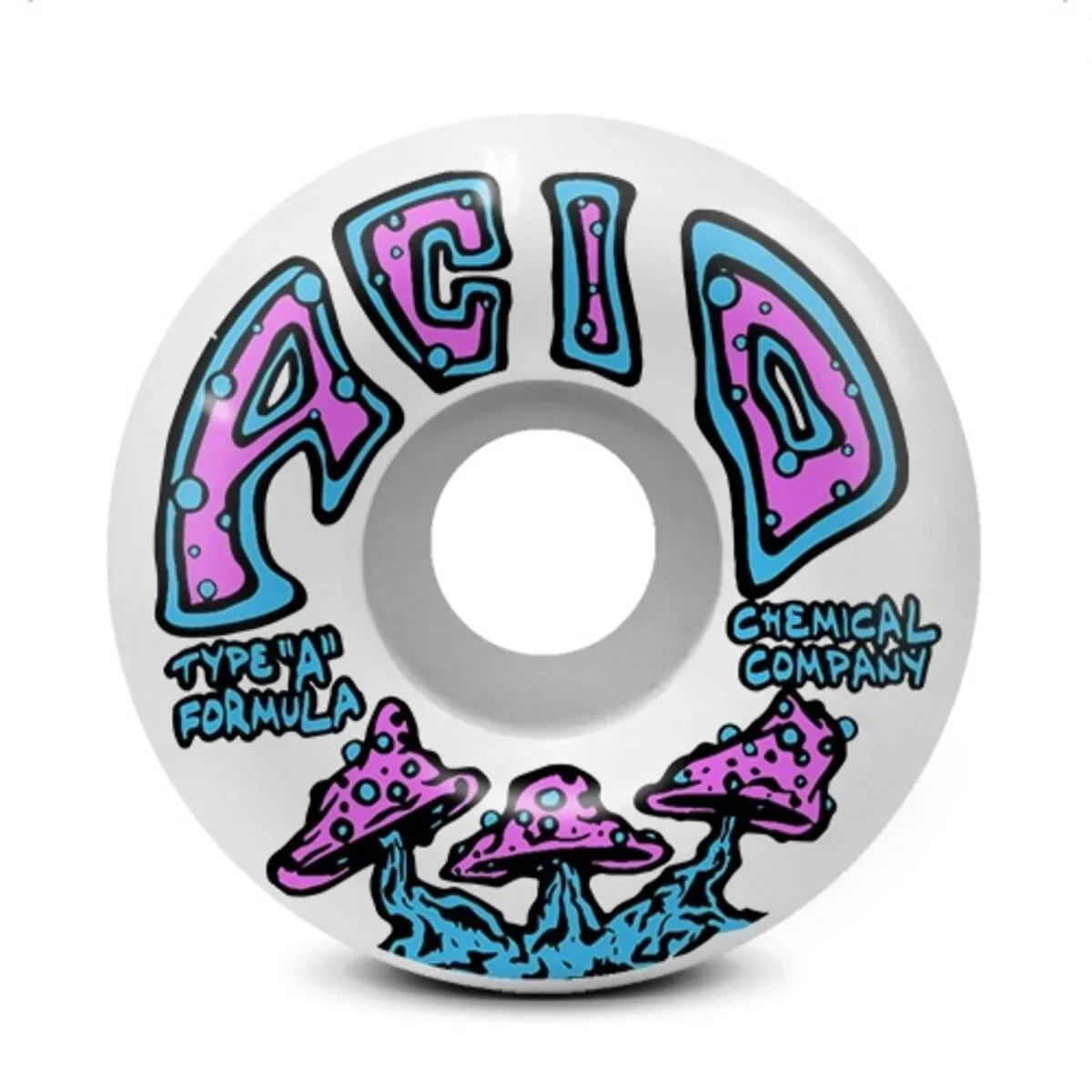Acid Street 'Shrooms' 99A Wheels 52MM - White