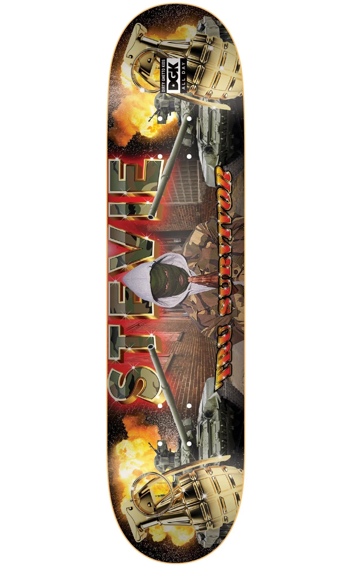 DGK x Stevie Williams 'Ghetto Fab' Deck - Multi