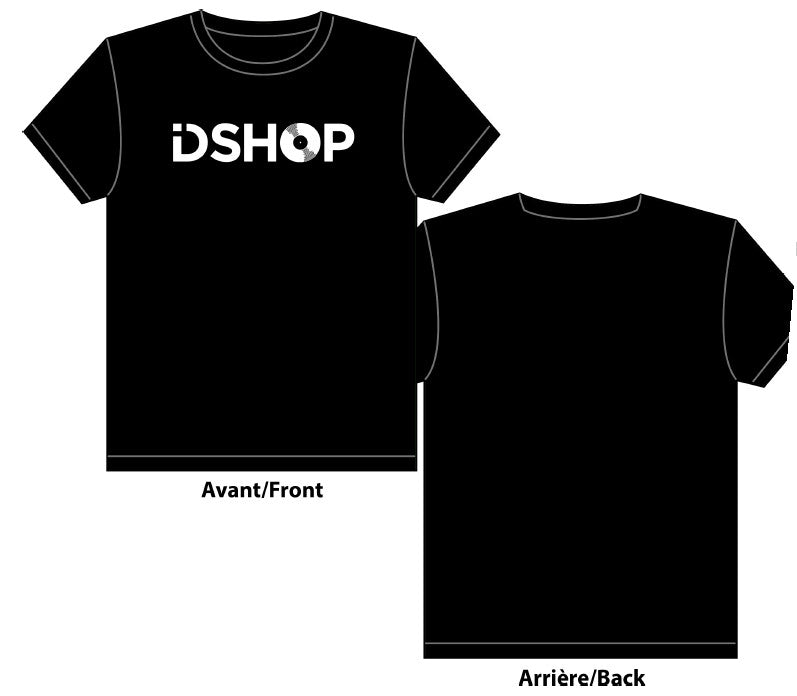 IDshop  Logo Blanc - T-Shirt Noir (2023)
