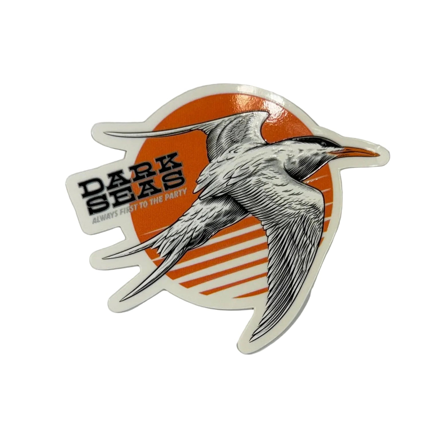 Dark Seas 'Always First' Sticker - Orange