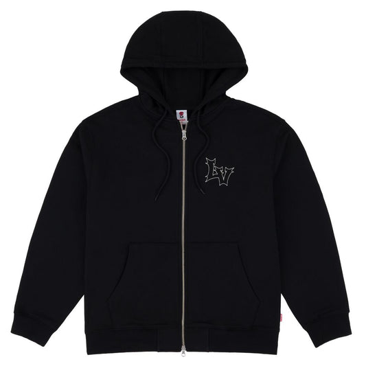 Loviah 'Hell-V' Zip-Up Hoodie - Black