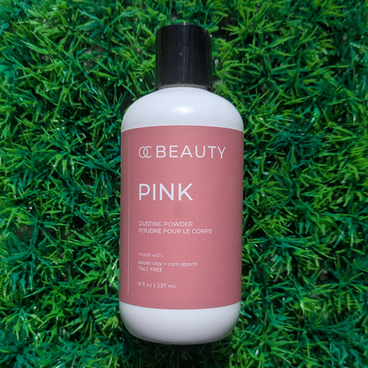 Poudre rose pour le corps