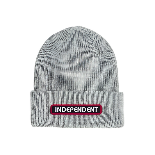 Independent 'B/C Groundwork' Beanie - Grey