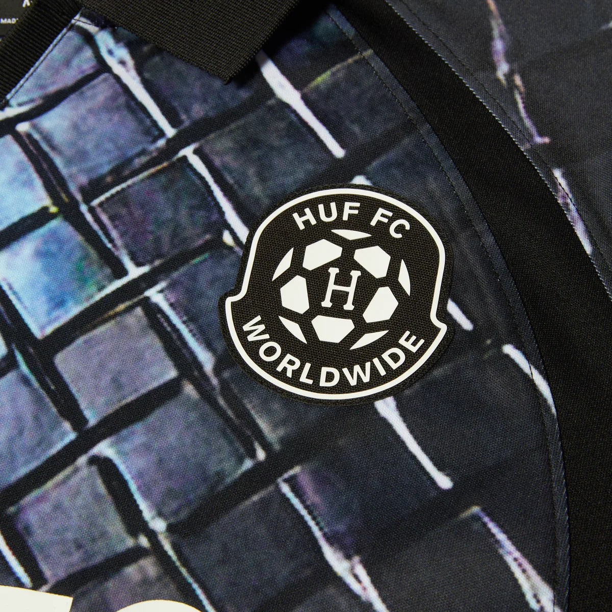 HUF 'Diamond Plate' Jersey - Black