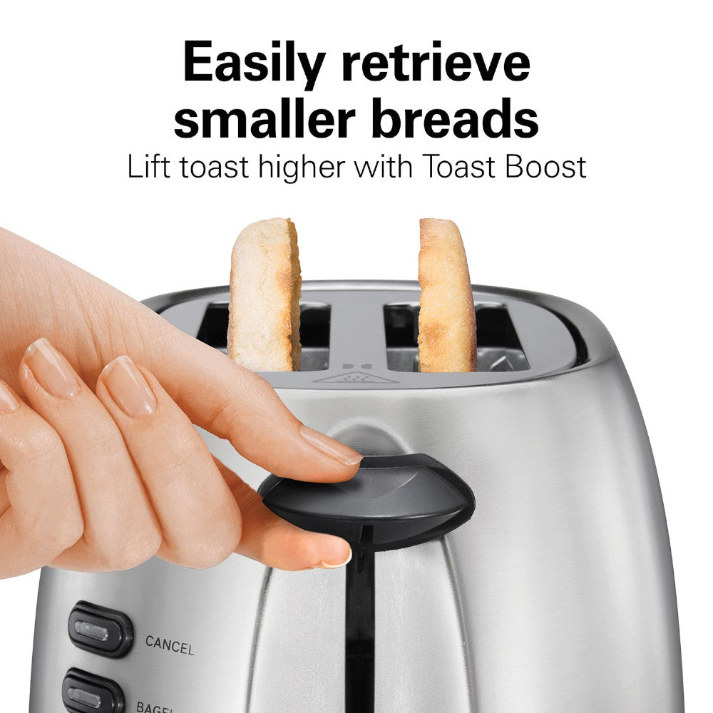 HAMILTON BEACH 22220 2 Slice Toaster with Sure-Toast™ Technology Stainless Steel