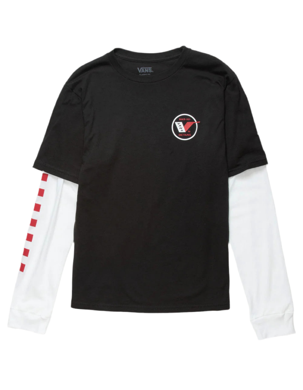 Vans 'Sk8 Hi Octane' Twofer L/S Tee - Black (KIDS)