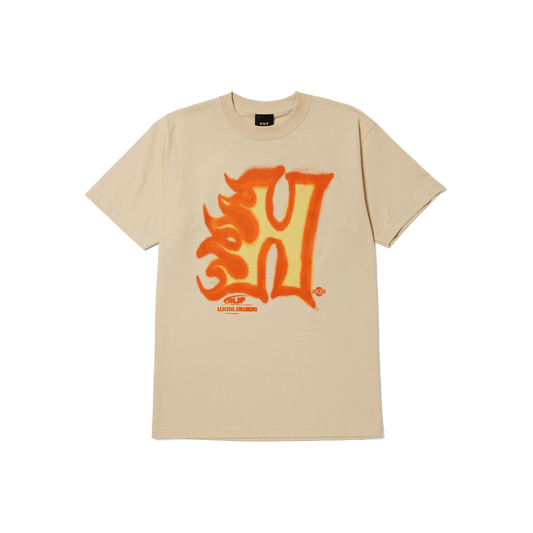 HUF 'Heat Wave' Tee - Wheat