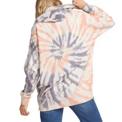 Volcom 'Zipn N Tripn' Hoodie - Tie-Dye Multi (Women’s)