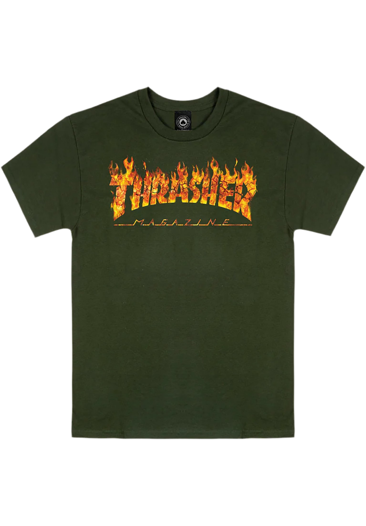 Thrasher 'Inferno' Tee - Forest Green