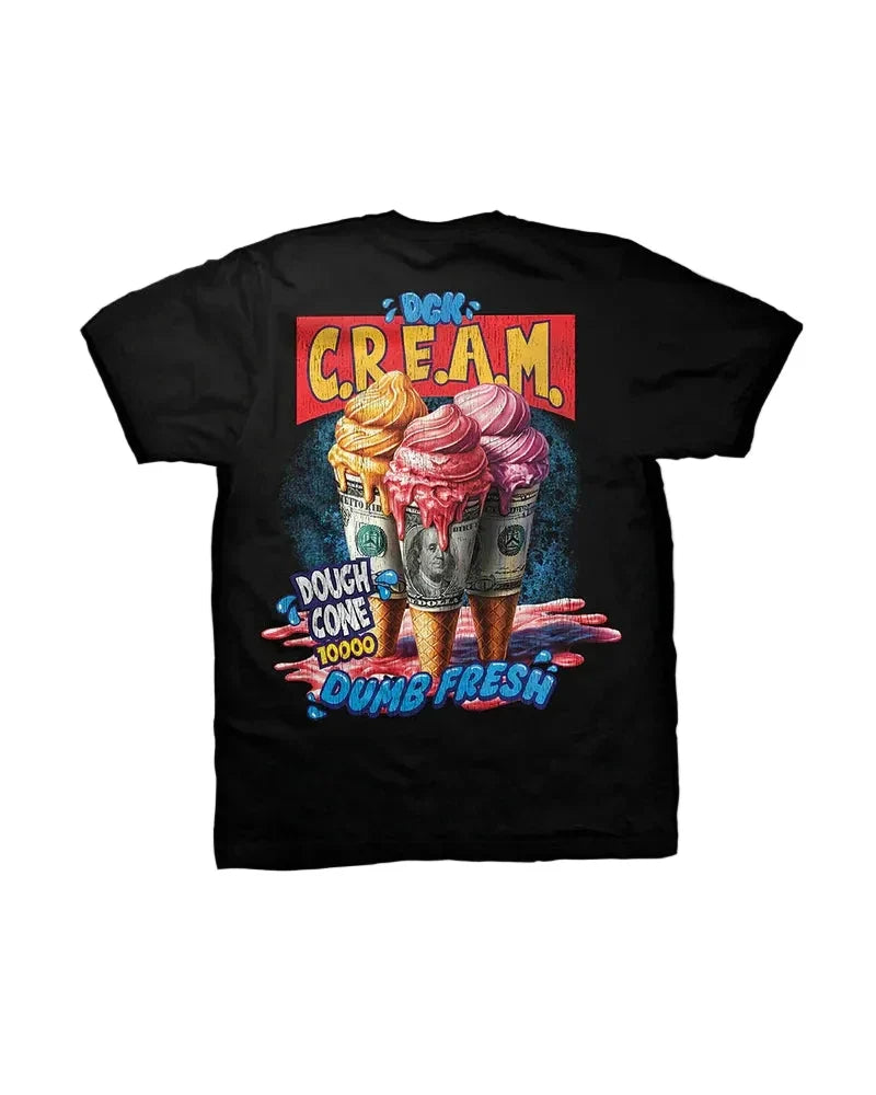DGK 'Dough Cone' Heavyweight Tee - Washed Black