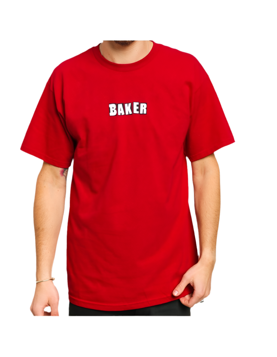 Baker 'Brand Logo' Tee - Red