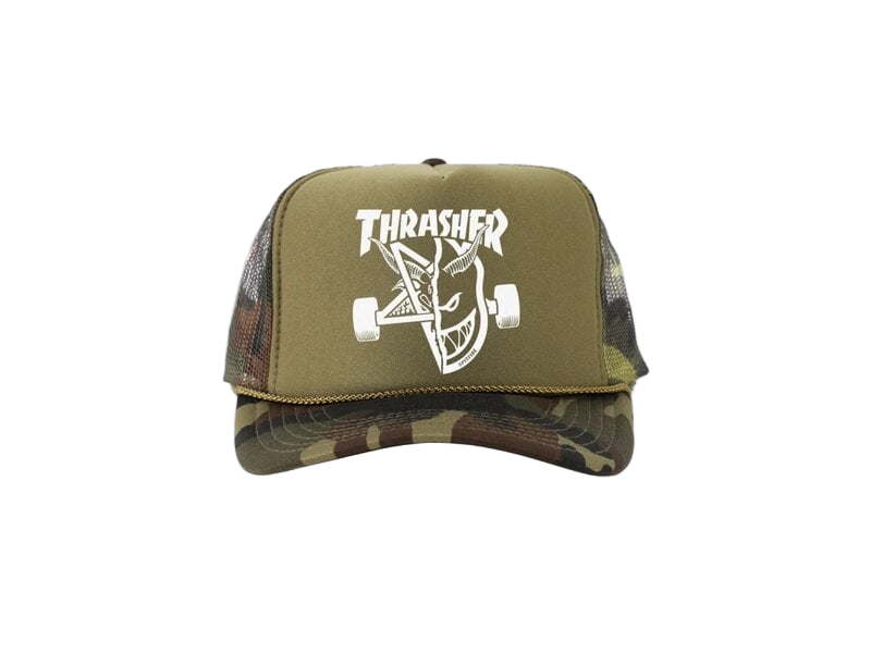 Thrasher x Spitfire 'Trash & Burn' Trucker Cap - Camo