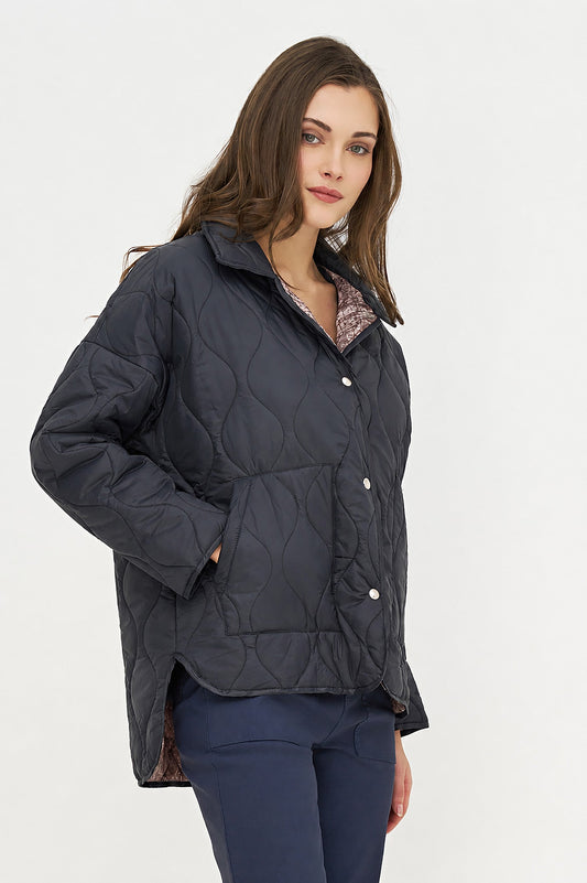 Veste matelassée tissée pour femme