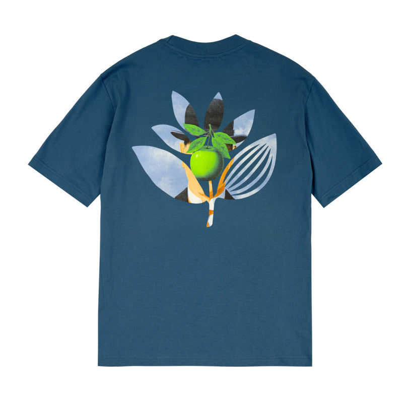 Magenta 'Pomme' Tee - Petrol Blue