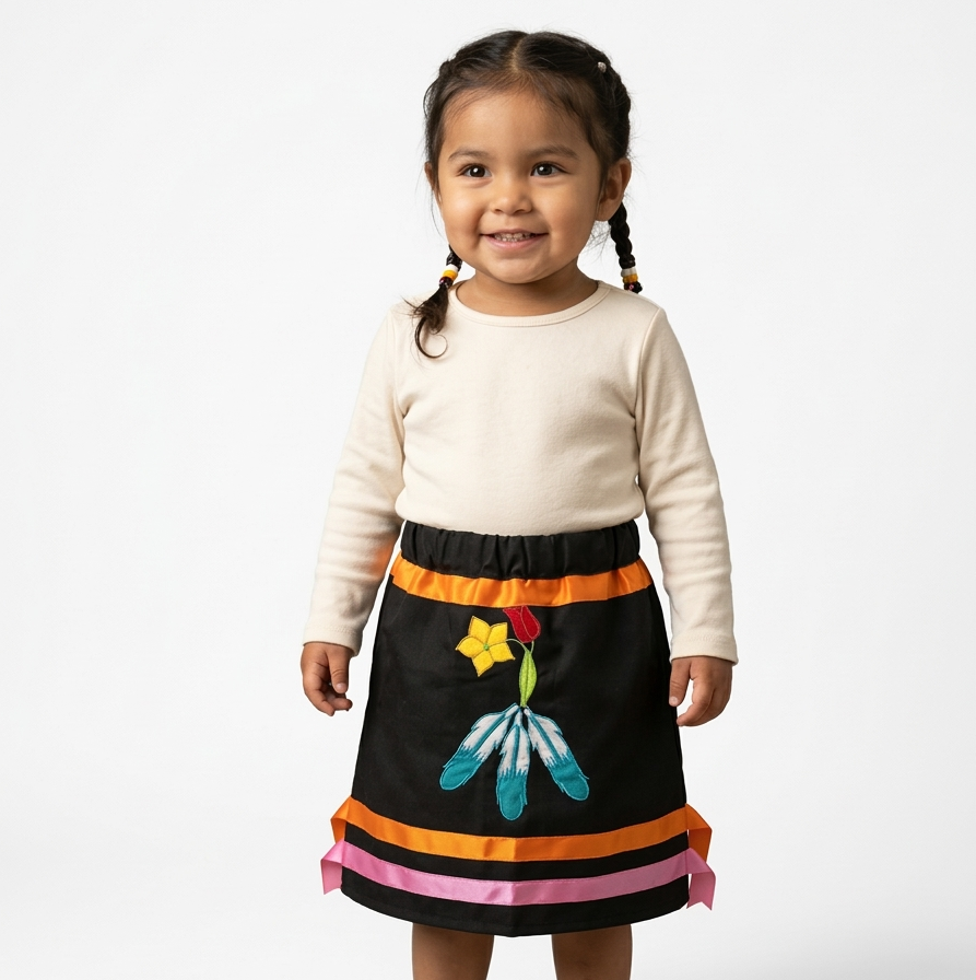Infants Flower Ribbon Skirt