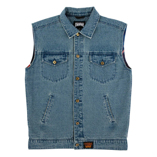 Creature x Cannibal Corpse Denim Vest - Light Denim
