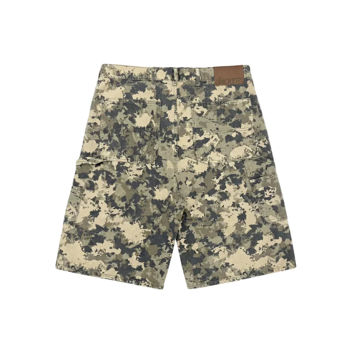 Jacker 'Classic' Denim Baggy Carpenter Shorts - Camo