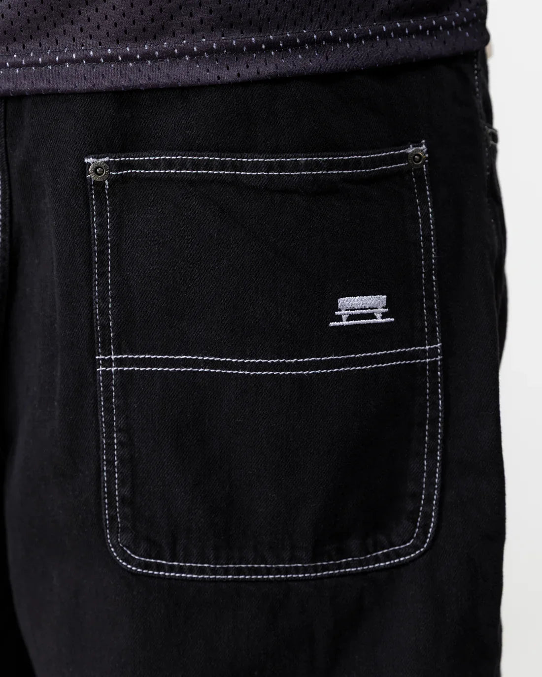 Jacker 'Classic' Denim Baggy Shorts - Black