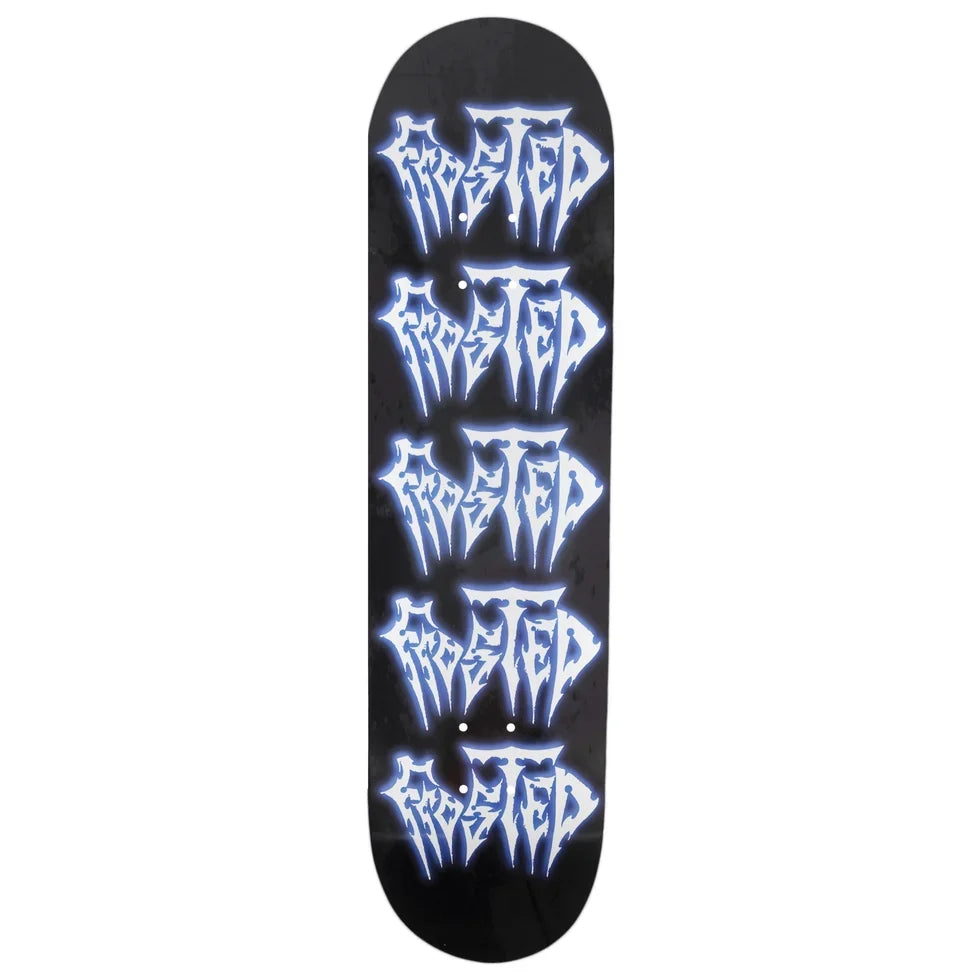 Frosted Skateboards 'Frostuary Graphic' Skateboard Deck - Black