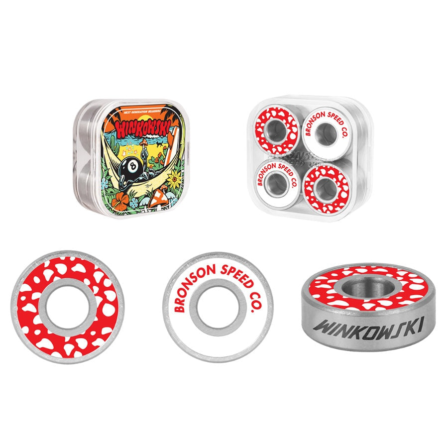 Bronson Speed Co. x Eric Winkowski 'G3' Bearings - Red