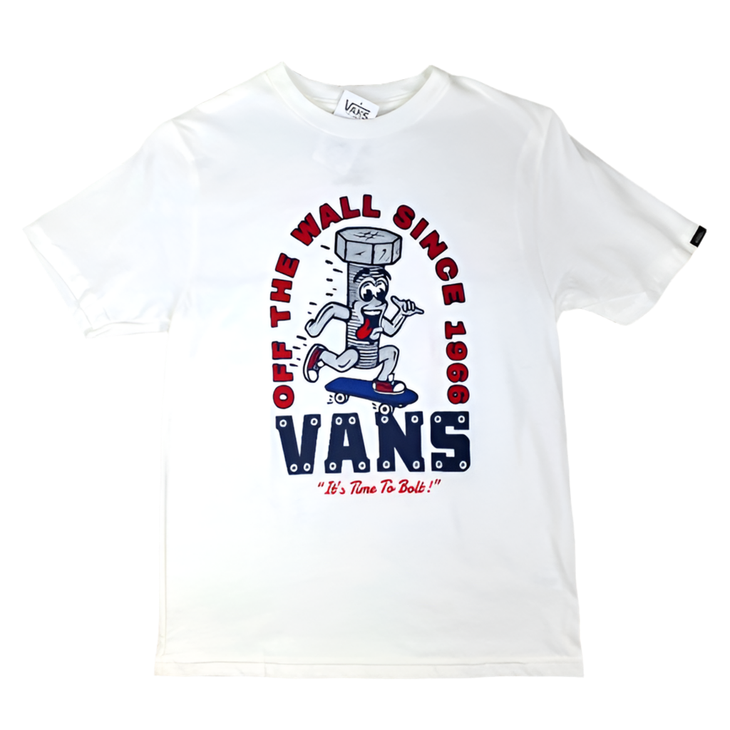 Vans 'It's Time To Bolt' Tee - White (KIDS)