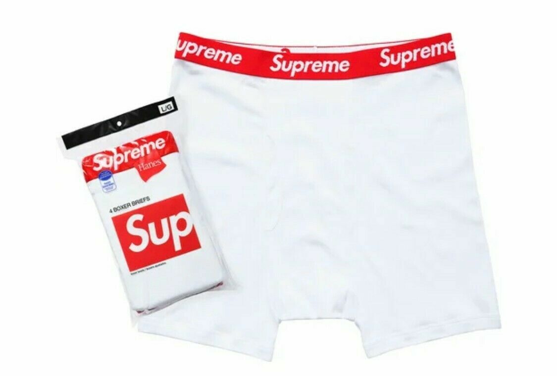 Supreme x Hanes Boxer Briefs - White