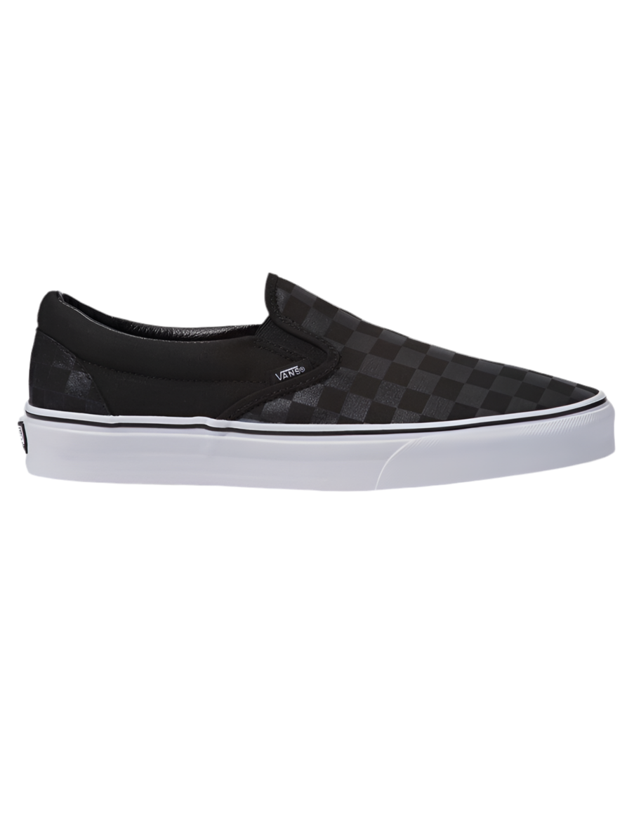 Vans 'Classic Slip-On' Shoes - Black/Black Checkerboard