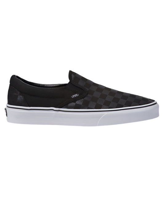 Vans 'Classic Slip-On' Shoes - Black/Black Checkerboard