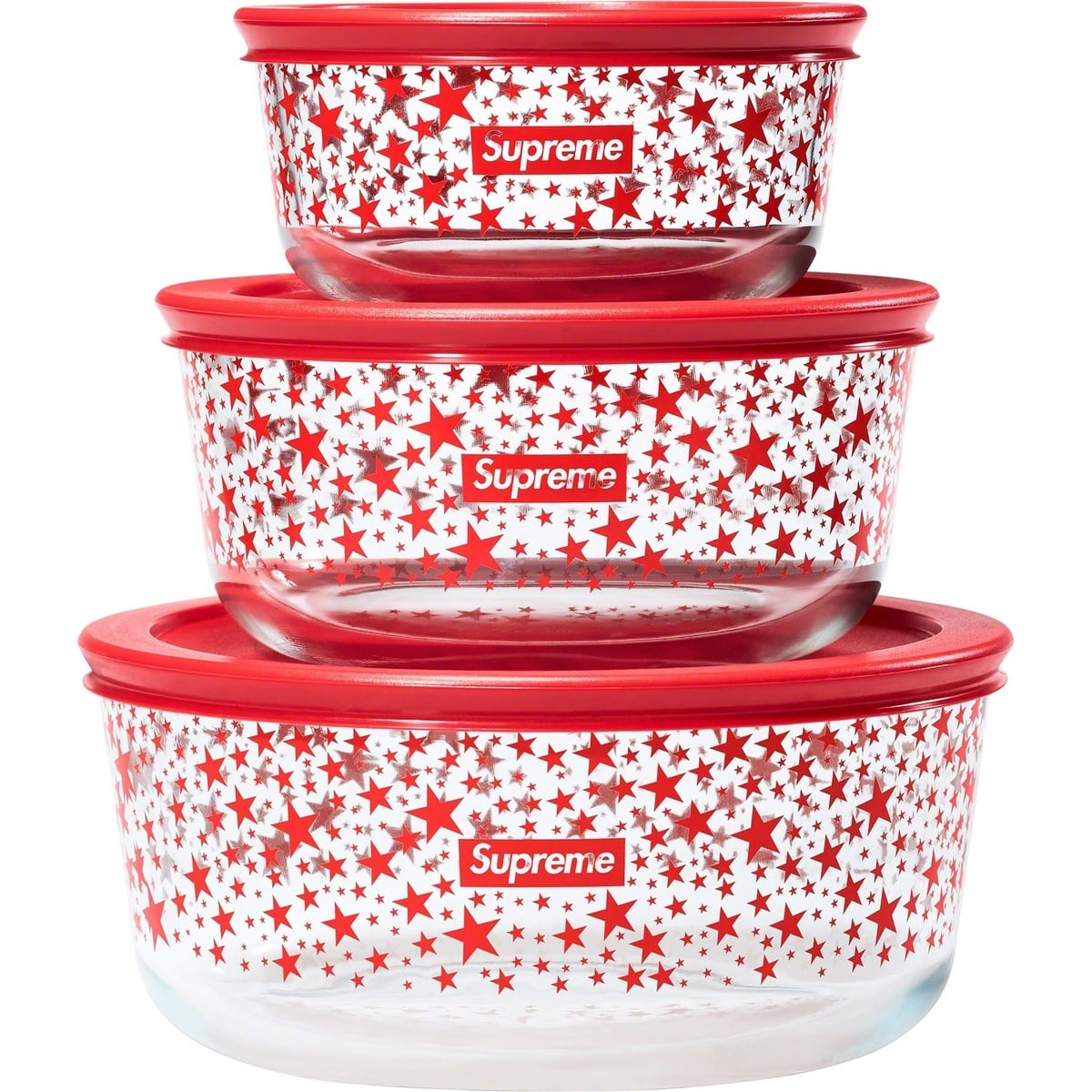 Supreme x Pyrex Bowls - Red (Set Of 3)