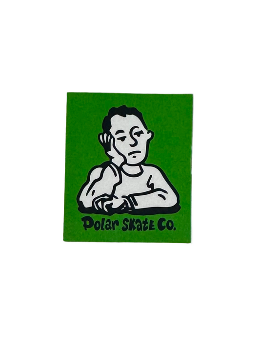 Polar Skate Co. 'Depressed Man' Sticker - Green