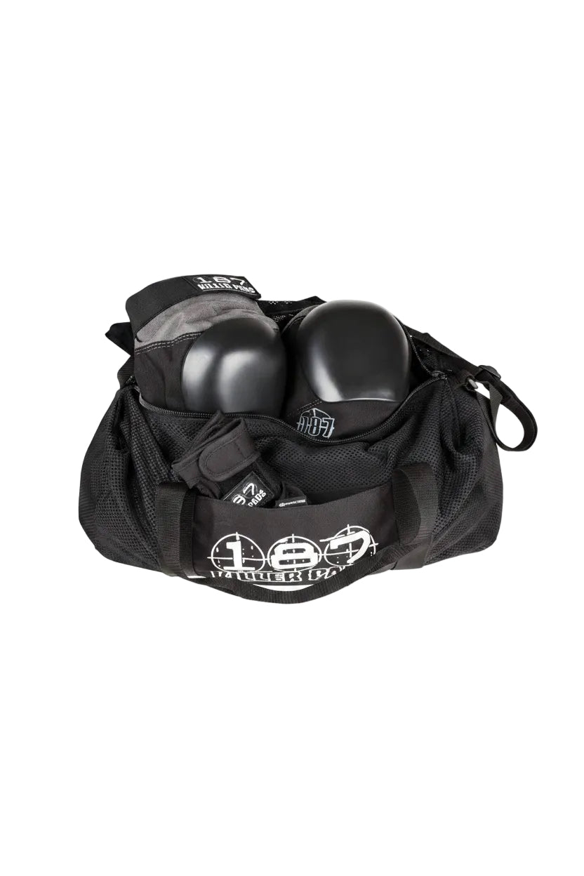 187 Killer Pads Skateboard Mesh Duffle Bag - Black