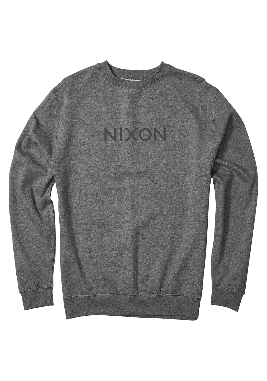 Nixon 'Wordmark' Sweatshirt - Dark Heather Grey