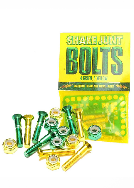 Shake Junt Allen Key Bolts - Green/Yellow