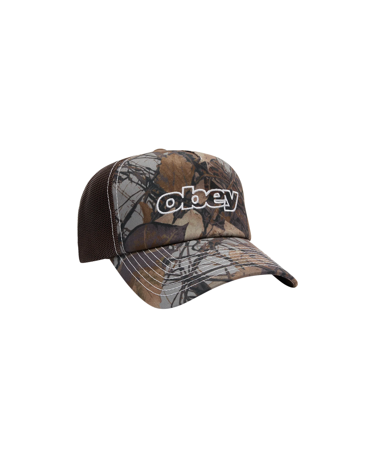 Obey 'Form' Trucker Cap - Fence Camo Multi