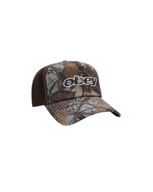 Obey 'Form' Trucker Cap - Fence Camo Multi