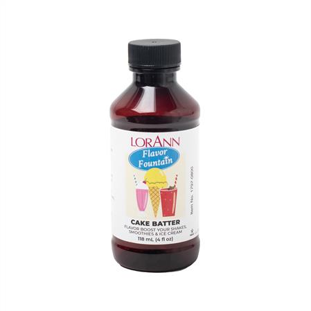 Arôme Pâte à Gâteau (Blanche) - 4 oz. - 32 oz. - Arômes pour Crèmes Glacées et Boissons - LorAnn Oils - Distribution Canadienne - Livraison Gratuite au Canada pour les Commandes de Plus de 199 $ CA