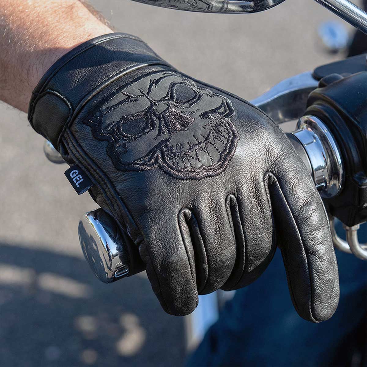 BOL/Open Road Men's Reflective Skull Gloves