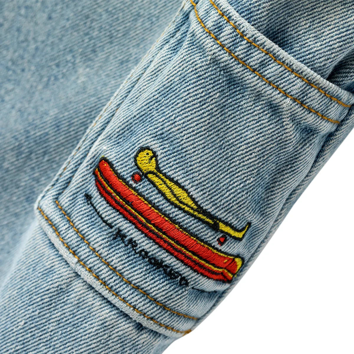 Krooked 'Koffin' Carpenter Jeans - Light Blue