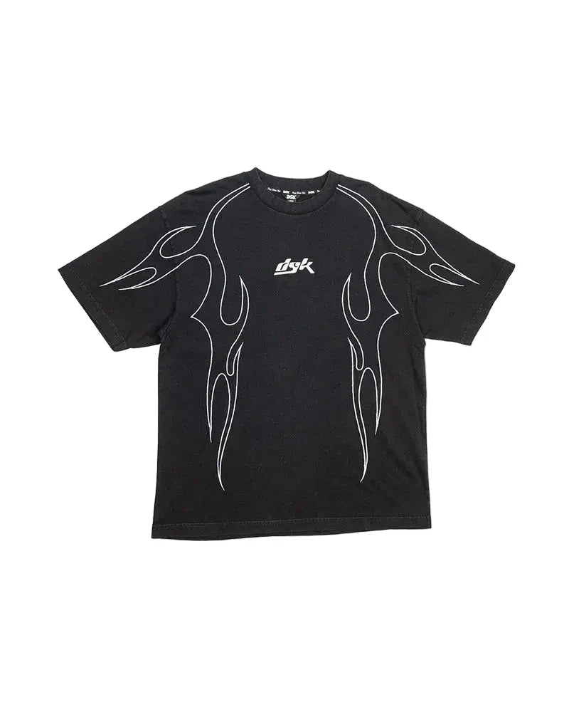 DGK 'Cutlass' Embroidered Heavyweight Tee - Washed Black