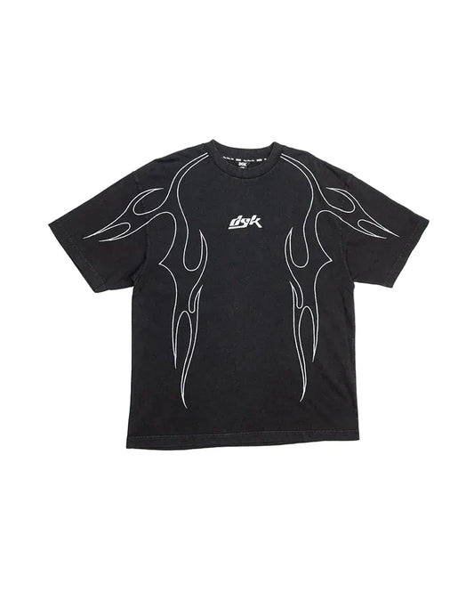 DGK 'Cutlass' Embroidered Heavyweight Tee - Washed Black