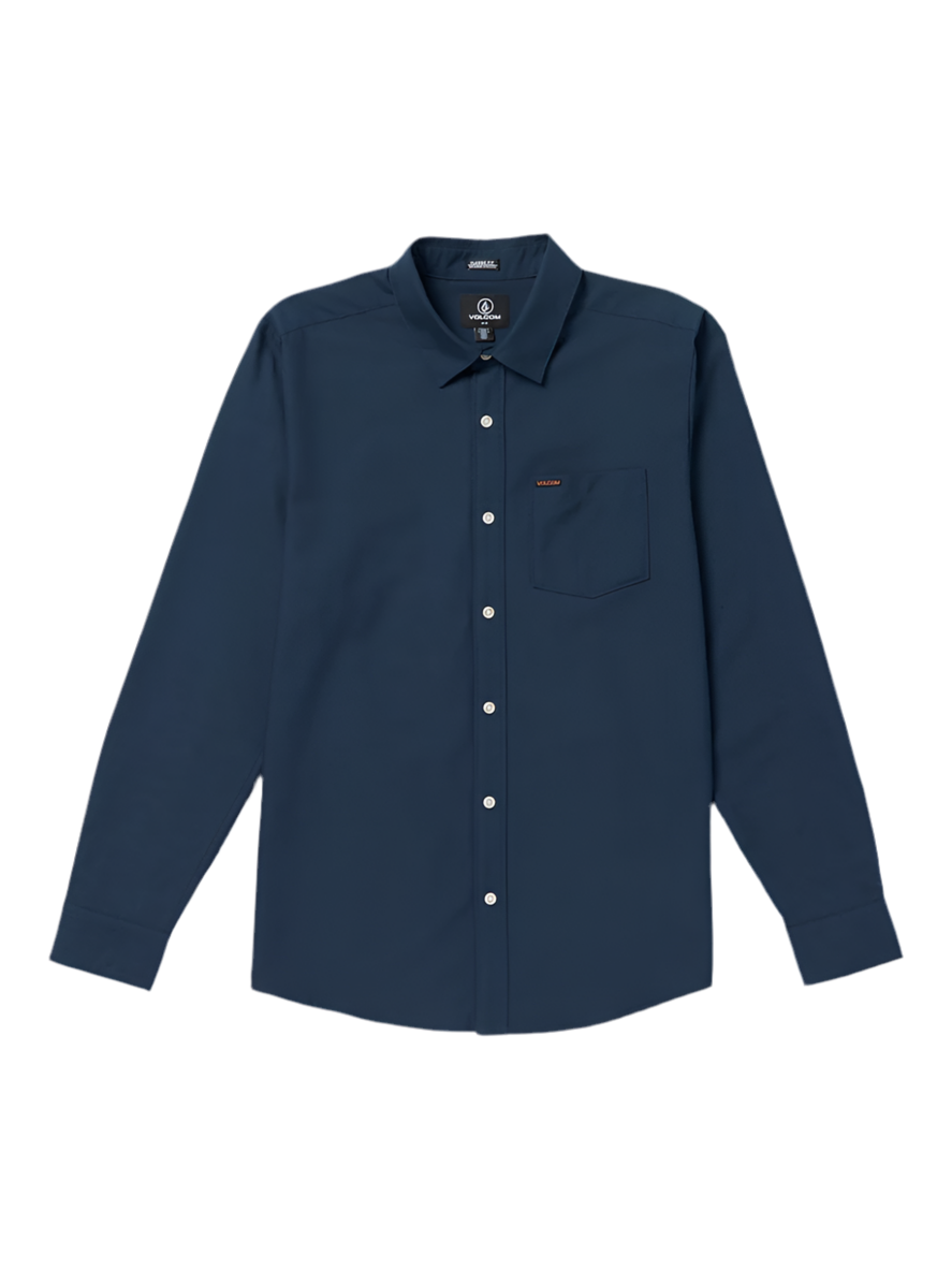 Volcom 'Veeco Oxford' L/S Shirt - Navy