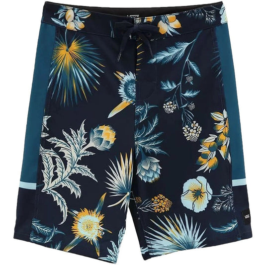 Vans 'Side Bar' Boardshorts - Blue/Yellow