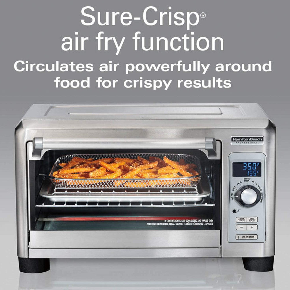HAMILTON BEACH Professional Sure-Crisp Digital Air Fryer Countertop Toaster Oven - 31243