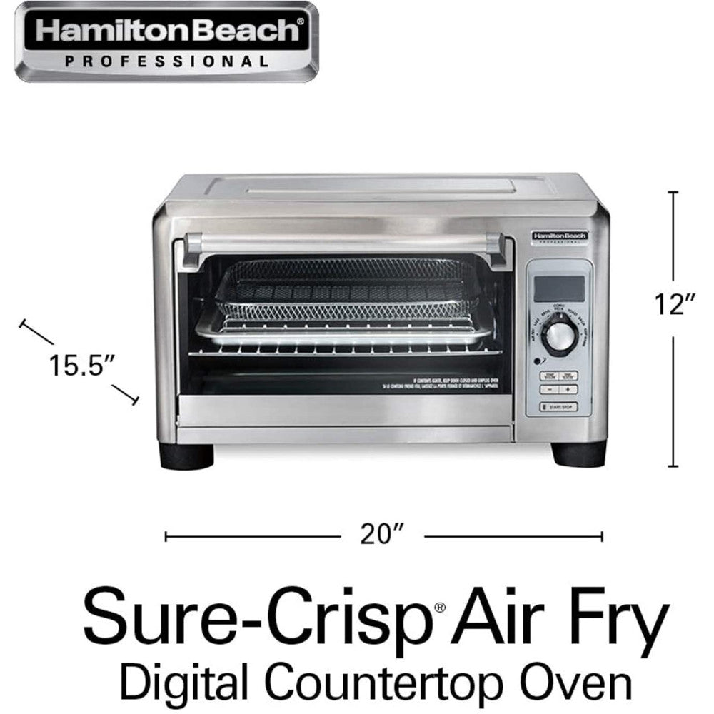 HAMILTON BEACH Professional Sure-Crisp Digital Air Fryer Countertop Toaster Oven - 31243