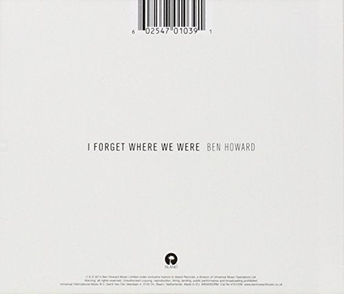 Ben Howard / I Forget Where We Were - CD (Used)