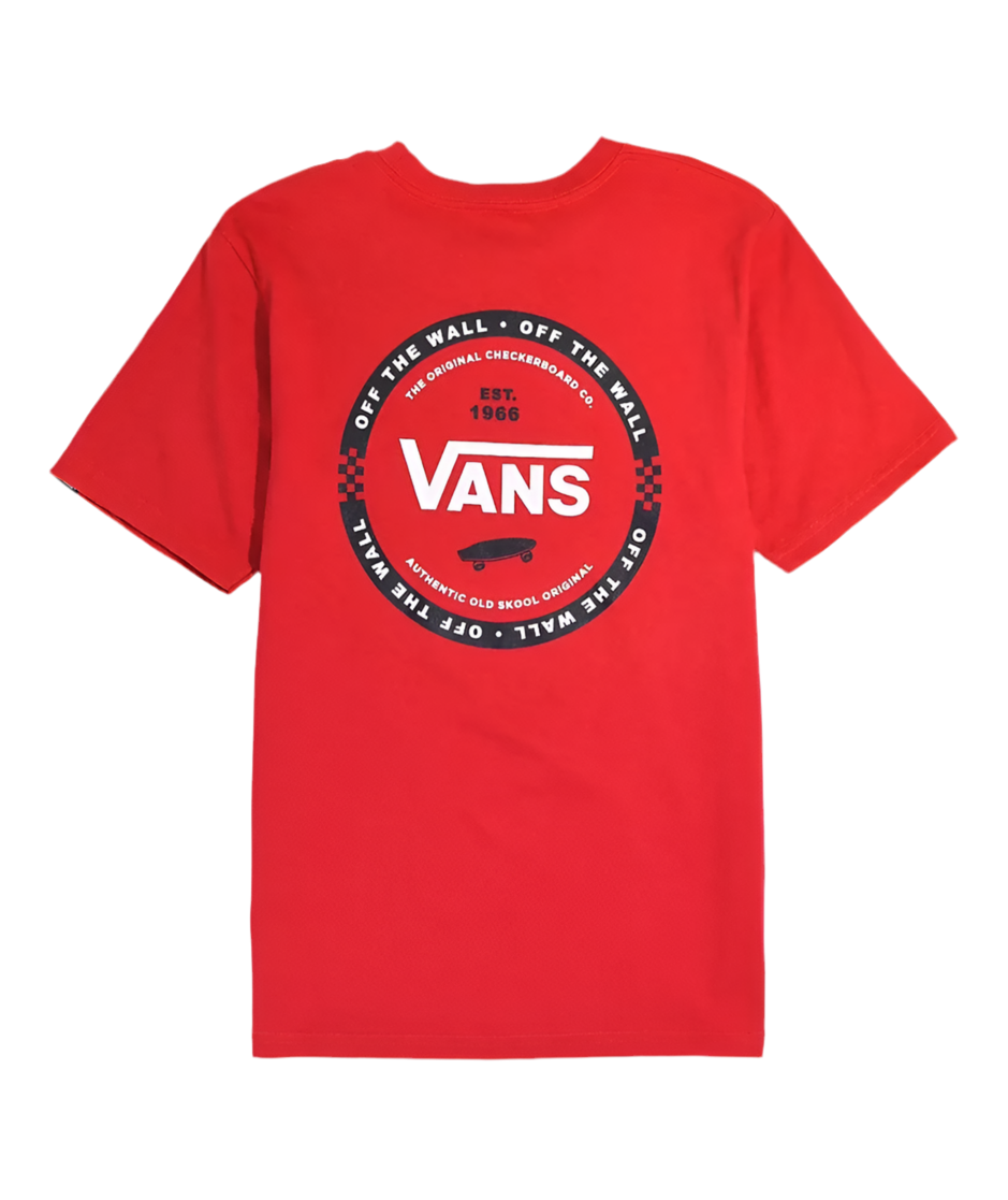 Vans 'Logo Check' Tee - Red (KIDS)