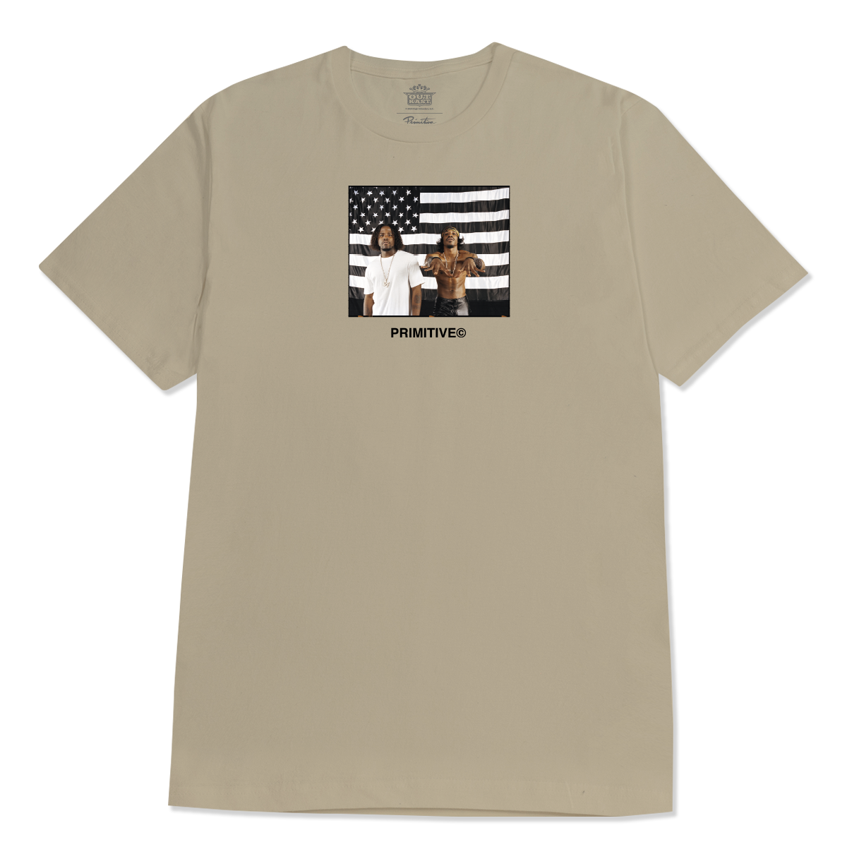 Primitive x Outkast 'Stripes' Tee - Sand